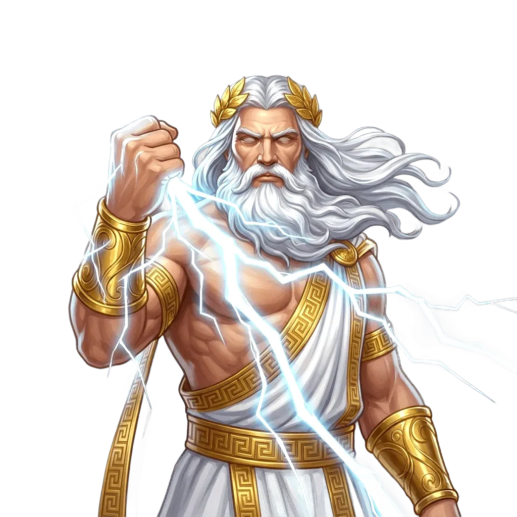 Zeus con fulmini — SavaSpin